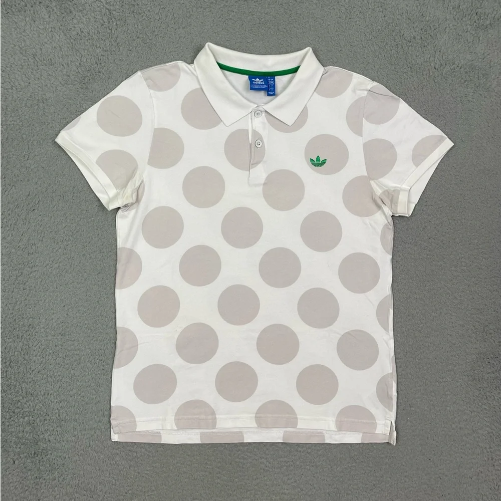 RARE‎ Adidas stan smith polka dot polo shirt
